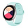 Bandje geschikt voor Samsung Galaxy Watch 40/41/42/44/45/46MM - Geschikt voor Samsung Galaxy Watch 1/2/3/4/5/6/Classic Watch 4/Watch 5 Pro/Watch 6 Classic/Watch Active/Watch Active 2 - Maat One Size - Horlogebandje - Siliconen - Lichtblauw