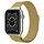 Bandje geschikt voor Apple Watch 42/44MM - Geschikt voor Series 1/2/3/4/5/6/7/8/9/SE/Ultra 1&2 - Maat One Size - Horlogebandje - Milanees - Goud