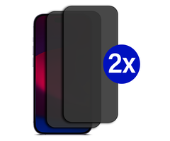 JVS Products Double Pack - Screenprotector geschikt voor iPhone 14 Pro - Privacy - Tempered Glass - Beschermglas - Glas - 2x Screenprotector - Privacy screenprotector