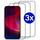 Triple Pack - Screenprotector geschikt voor iPhone 11 Pro Max - Premium - Volledig bedekt - Edge to edge - Tempered Glass - Beschermglas - Glas - 3x Screenprotector - Transparant