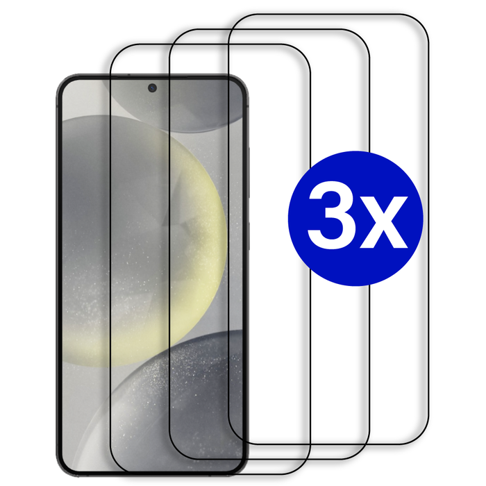 JVS Products Triple Pack - Screenprotector geschikt voor Samsung Galaxy S21 - Premium - Volledig bedekt - Edge to edge - Tempered Glass - Beschermglas - Glas - 3x Screenprotector - Transparant