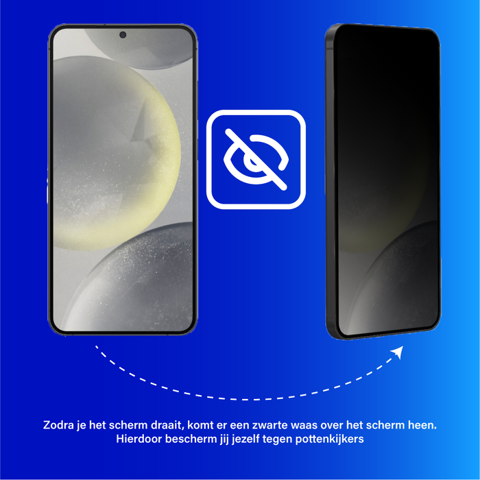 JVS Products Triple Pack - Screenprotector geschikt voor OPPO Reno 6 5G - Privacy - Tempered Glass - Beschermglas - Glas - 3x Screenprotector - Privacy screenprotector