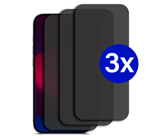 JVS Products Triple Pack - Screenprotector geschikt voor iPhone 14 - Privacy - Tempered Glass - Beschermglas - Glas - 3x Screenprotector - Privacy screenprotector