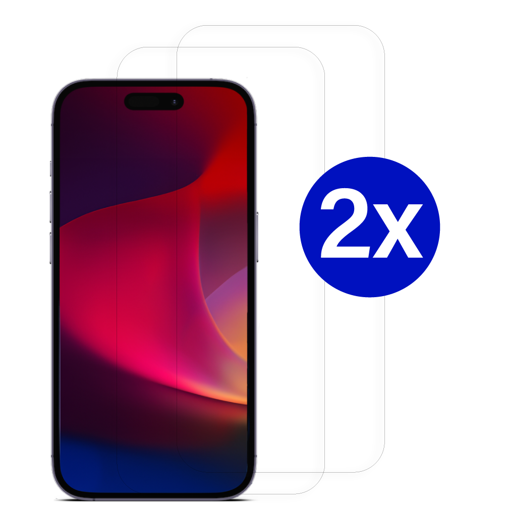 Double Pack - Screenprotector geschikt voor iPhone XS - Tempered Glass - Beschermglas - Glas - 2x Screenprotector - Transparant