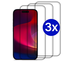 JVS Products Triple Pack - Screenprotector geschikt voor iPhone 11 Pro - Premium - Volledig bedekt - Edge to edge - Tempered Glass - Beschermglas - Glas - 3x Screenprotector - Transparant