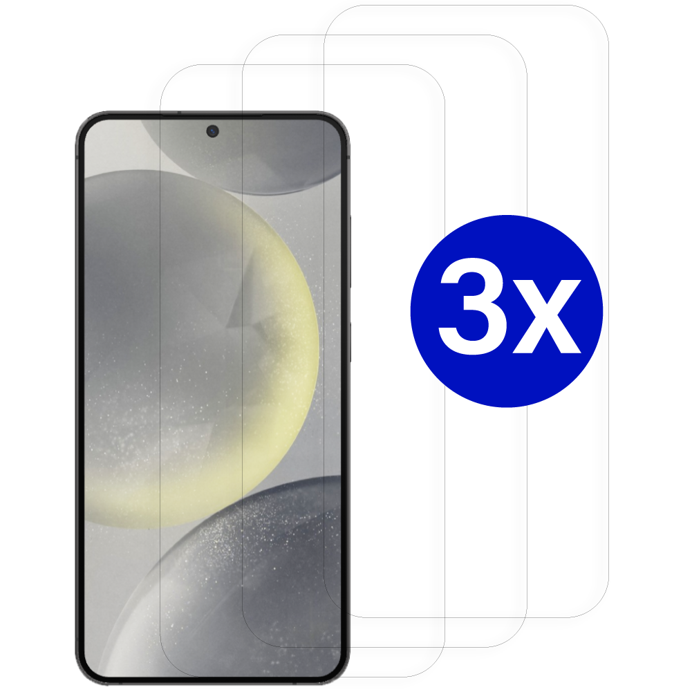 Triple Pack - Screenprotector geschikt voor OPPO A17 - Tempered Glass - Beschermglas - Glas - 3x Screenprotector - Transparant afbeelding