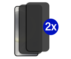 JVS Products Double Pack - Screenprotector geschikt voor OPPO Reno 6 5G - Privacy - Tempered Glass - Beschermglas - Glas - 2x Screenprotector - Privacy screenprotector