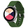 Bandje geschikt voor Samsung Galaxy Watch 40/41/42/44/45/46MM - Geschikt voor Samsung Galaxy Watch 1/2/3/4/5/6/Classic Watch 4/Watch 5 Pro/Watch 6 Classic/Watch Active/Watch Active 2 - Maat S - Horlogebandje - Siliconen - Groen