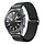 Bandje geschikt voor Samsung Galaxy Watch 40/41/42/44/45/46MM - Geschikt voor Samsung Galaxy Watch 1/2/3/4/5/6/Classic Watch 4/Watch 5 Pro/Watch 6 Classic/Watch Active/Watch Active 2 - Maat One Size - Horlogebandje - Nylon - Zwart