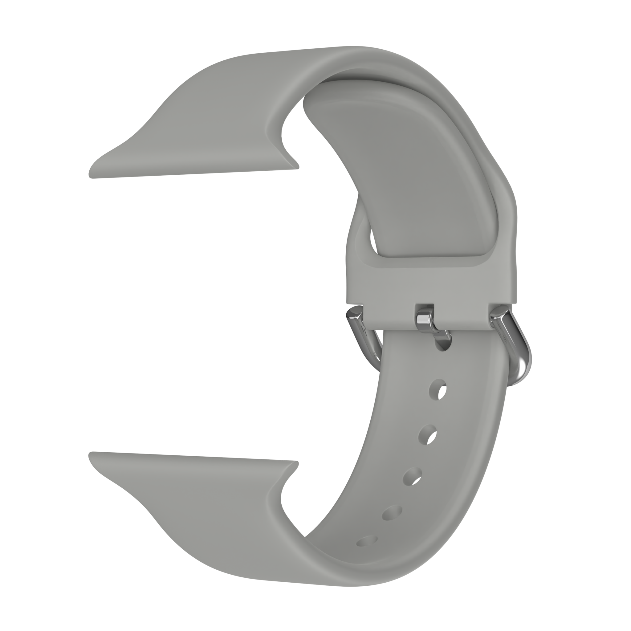 JVS Products Bandje geschikt voor Apple Watch 42/44MM - Geschikt voor Series 1/2/3/4/5/6/7/8/9/SE/Ultra 1&2 - Maat S - Horlogebandje - Siliconen - Grijs