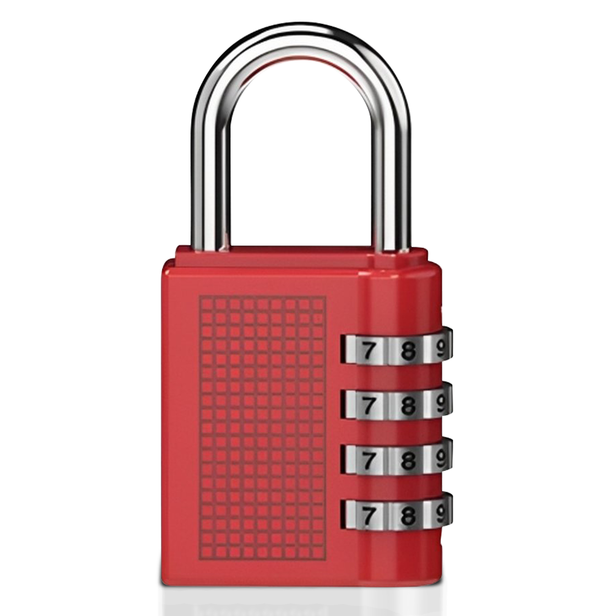Hangslot - Cijferslot - Hangcijferslot - Met Cijfercode - 80mm - Rood afbeelding