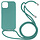 Samsung Galaxy S21 hoesje - Backcover - Koord - Softcase - Flexibel - TPU - Mintgroen