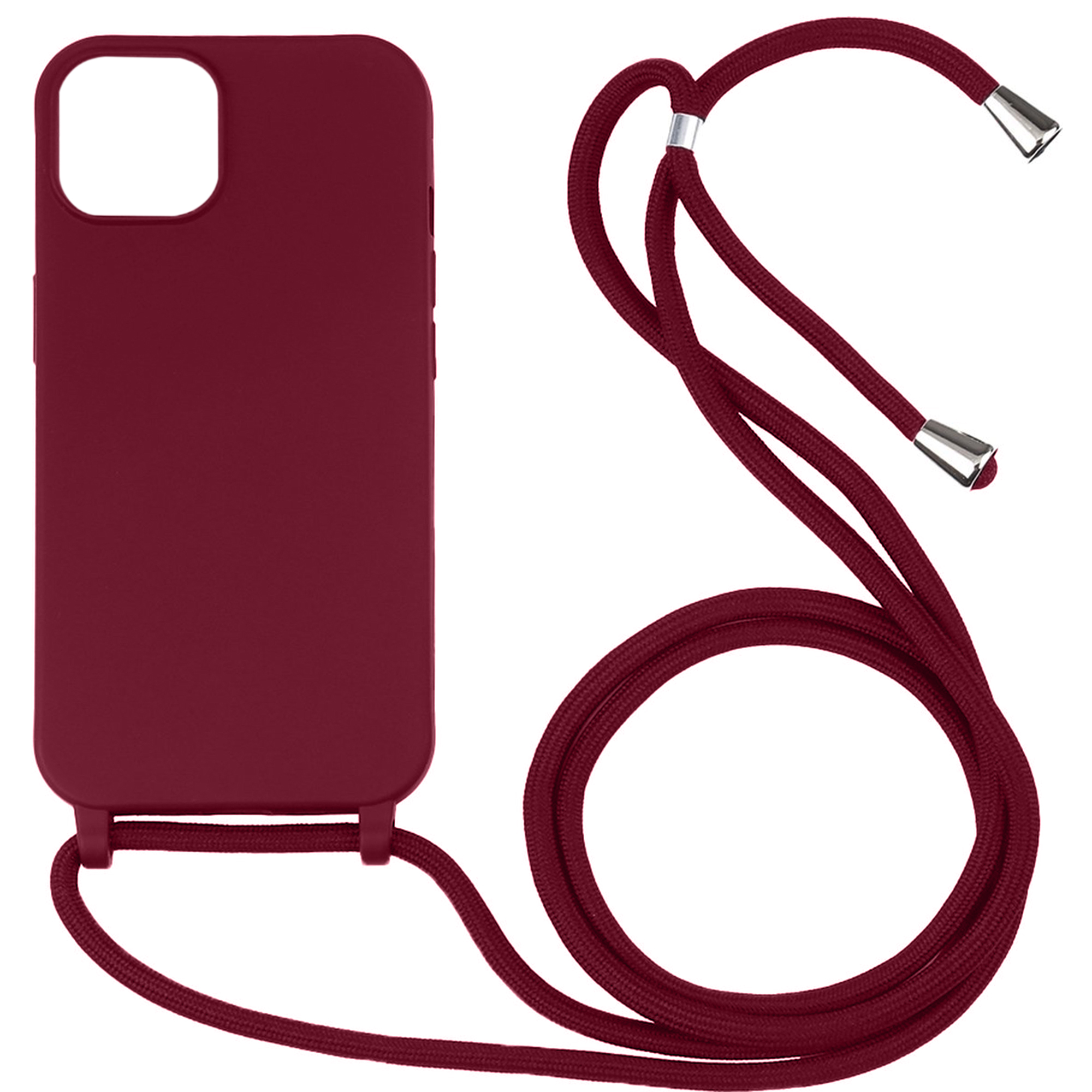 Samsung Galaxy A53 hoesje - Backcover - Koord - Softcase - Flexibel - TPU - Rood afbeelding