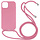 Samsung Galaxy S24 hoesje - Backcover - Koord - Softcase - Flexibel - Siliconen - Roze