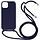 iPhone X hoesje - Backcover - Koord - Softcase - Flexibel - TPU - Paars