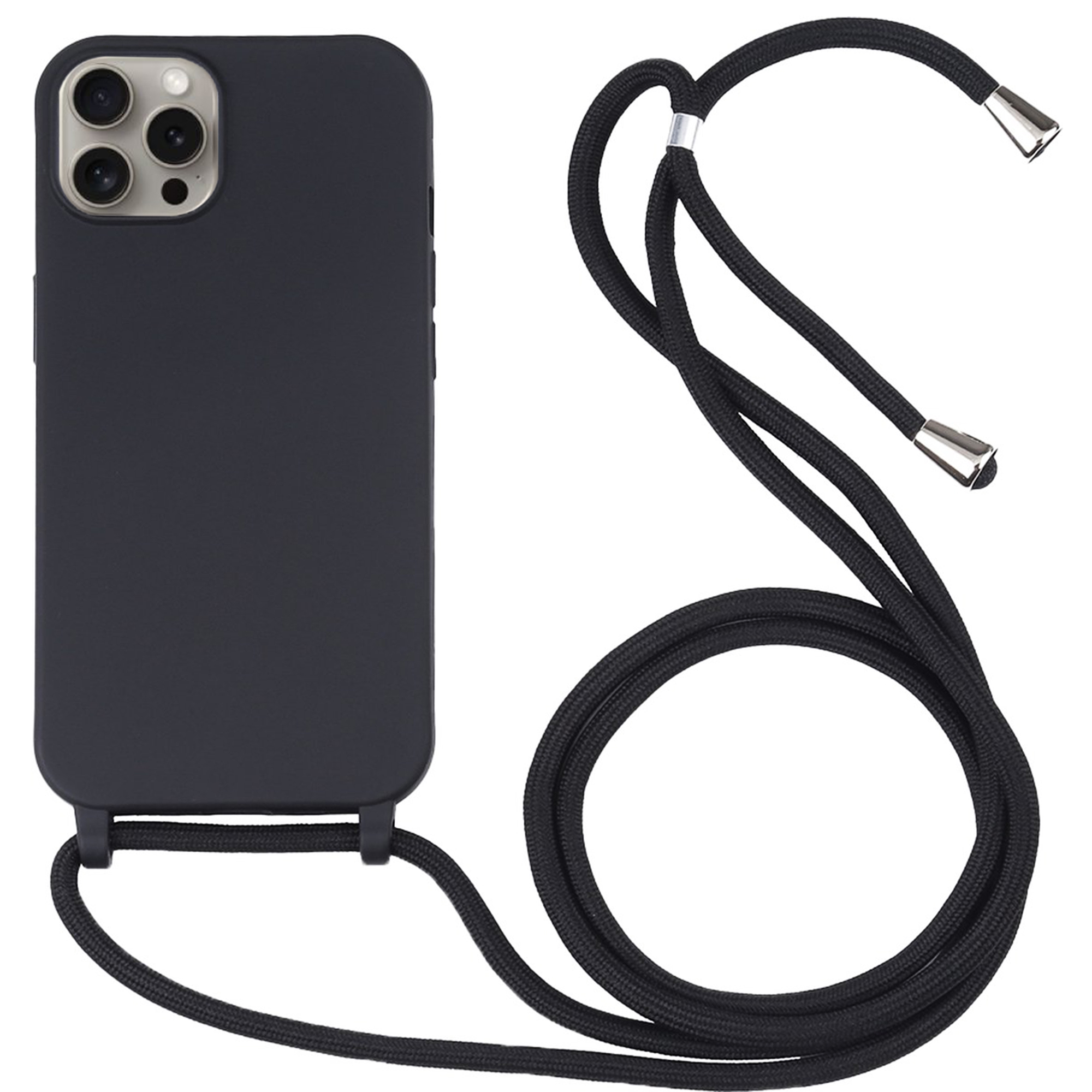 Samsung Galaxy A14 5G hoesje - Backcover - Koord - Softcase - Flexibel - TPU - Zwart afbeelding