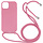iPhone 13 Pro Max hoesje - Backcover - Koord - Softcase - Flexibel - TPU - Roze