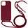 iPhone 12 hoesje - Backcover - Koord - Softcase - Flexibel - TPU - Rood