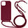 Samsung Galaxy S21 Plus hoesje - Backcover - Koord - Softcase - Flexibel - TPU - Rood