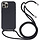 Samsung Galaxy S20 Ultra hoesje - Backcover - Koord - Softcase - Flexibel - TPU - Zwart