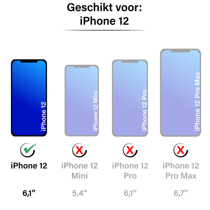 JVS Products iPhone 12 hoesje - Bookcase - Pasjeshouder - Portemonnee - Patroon - Kunstleer - Groen