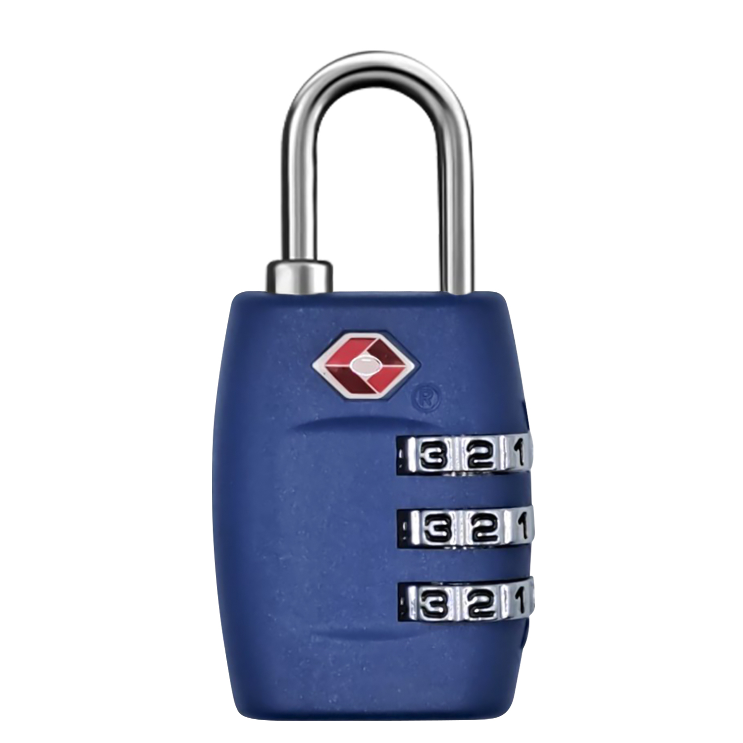 Kofferslot - Hangslot - Cijferslot - 3 Cijfers - TSA Gecertificeerd - Donkerblauw afbeelding