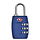 Kofferslot - Hangslot - Cijferslot - 3 Cijfers - TSA Gecertificeerd - Donkerblauw