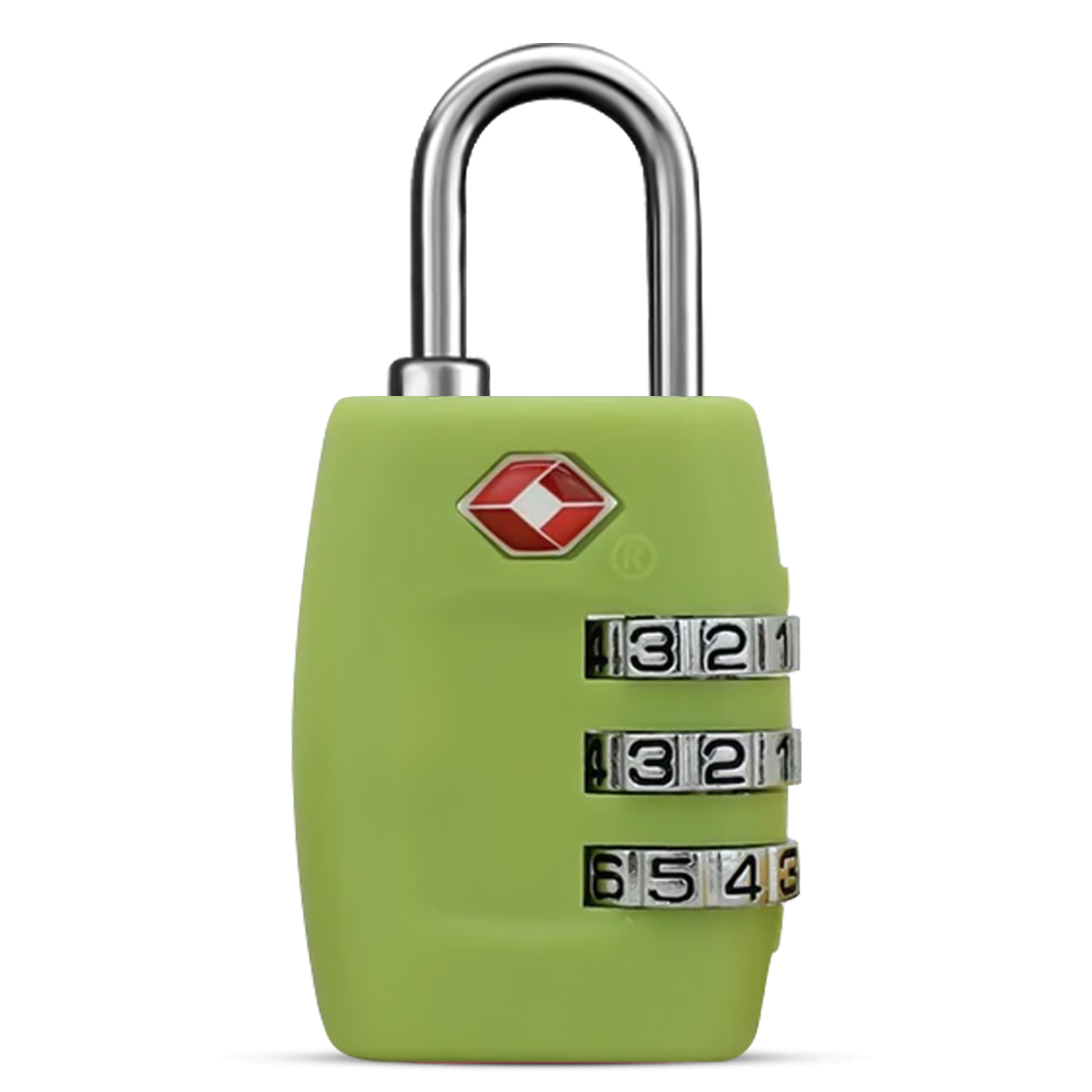 Kofferslot - Hangslot - Cijferslot - 3 Cijfers - TSA Gecertificeerd - Groen afbeelding