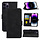iPhone 7 hoesje - Bookcase - Pasjeshouder - Portemonnee - Kunstleer - Zwart