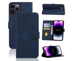 JVS Products Samsung Galaxy A51 hoesje - Bookcase - Pasjeshouder - Portemonnee - Kunstleer - Blauw
