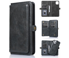 JVS Products Samsung Galaxy S24 hoesje - Bookcase - Afneembaar 2 in 1 - Backcover - Pasjeshouder - Portemonnee - Kunstleer - Zwart