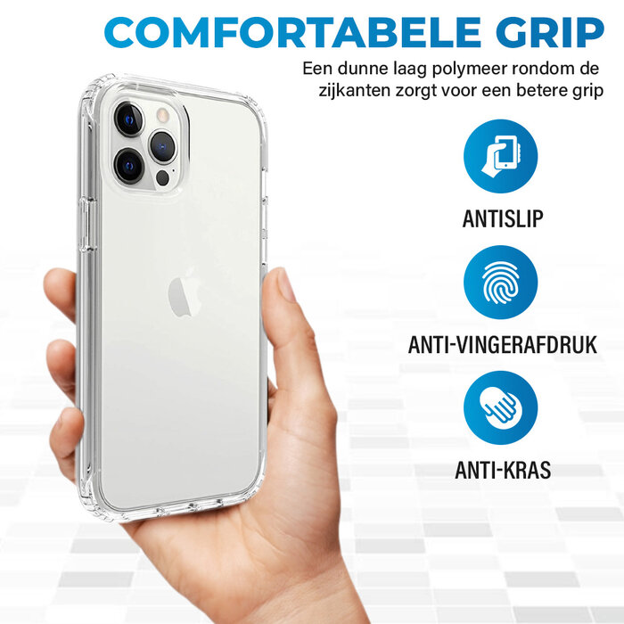 JVS Products iPhone 7 hoesje - Full body - 2 delig - Shockproof - Siliconen - TPU - Transparant