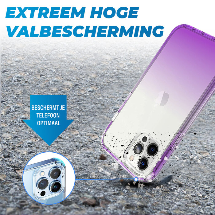 JVS Products Samsung Galaxy S20 FE hoesje - Full body - 2 delig - Shockproof - Siliconen - TPU - Paars