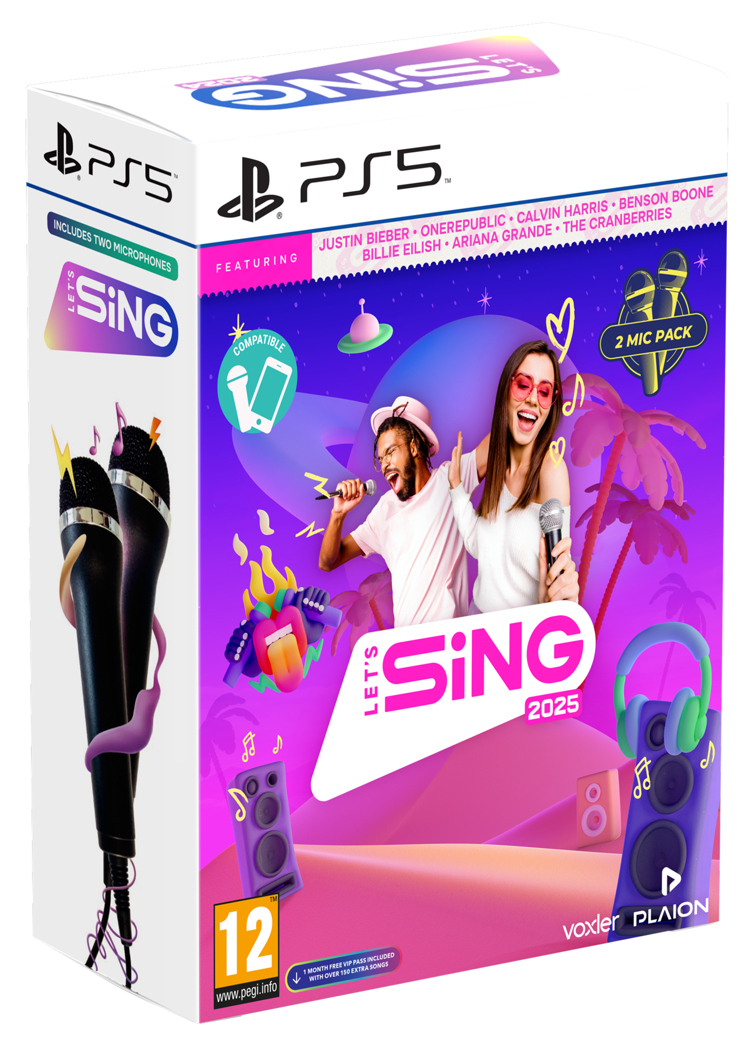 PS5 Let&apos;s Sing 2025 + 2 Microphones - International Edition