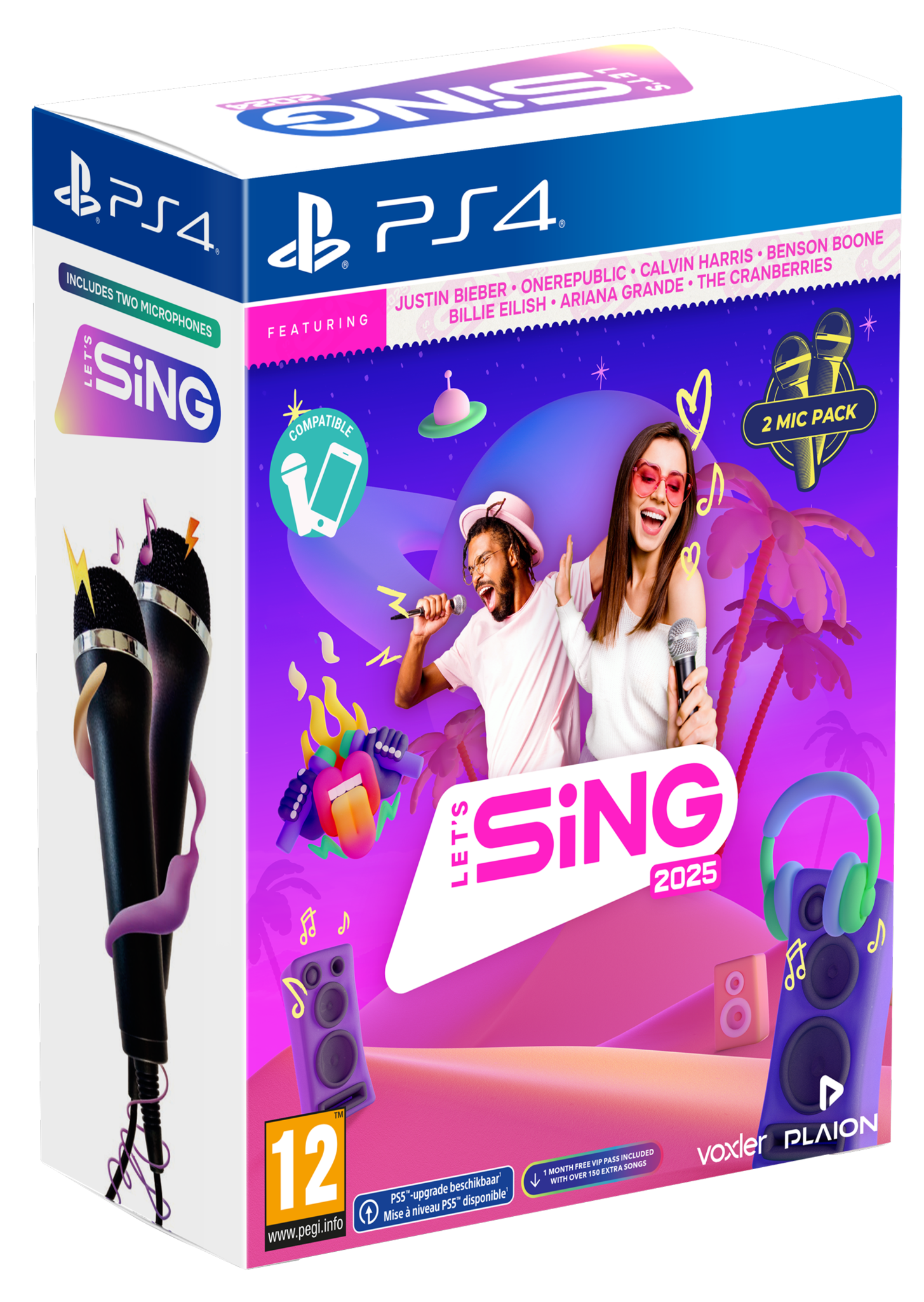 PS4 Let&apos;s Sing 2025 + 2 Microphones - International Edition afbeelding