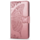 iPhone 16 Pro hoesje - Bookcase - Pasjeshouder - Portemonnee - Vlinderpatroon - Kunstleer - Rose Goud