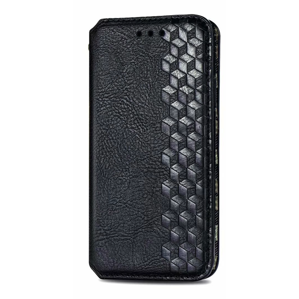 iPhone 16 Pro Max hoesje - Bookcase - Pasjeshouder - Portemonnee - Diamantpatroon - Kunstleer - Zwart