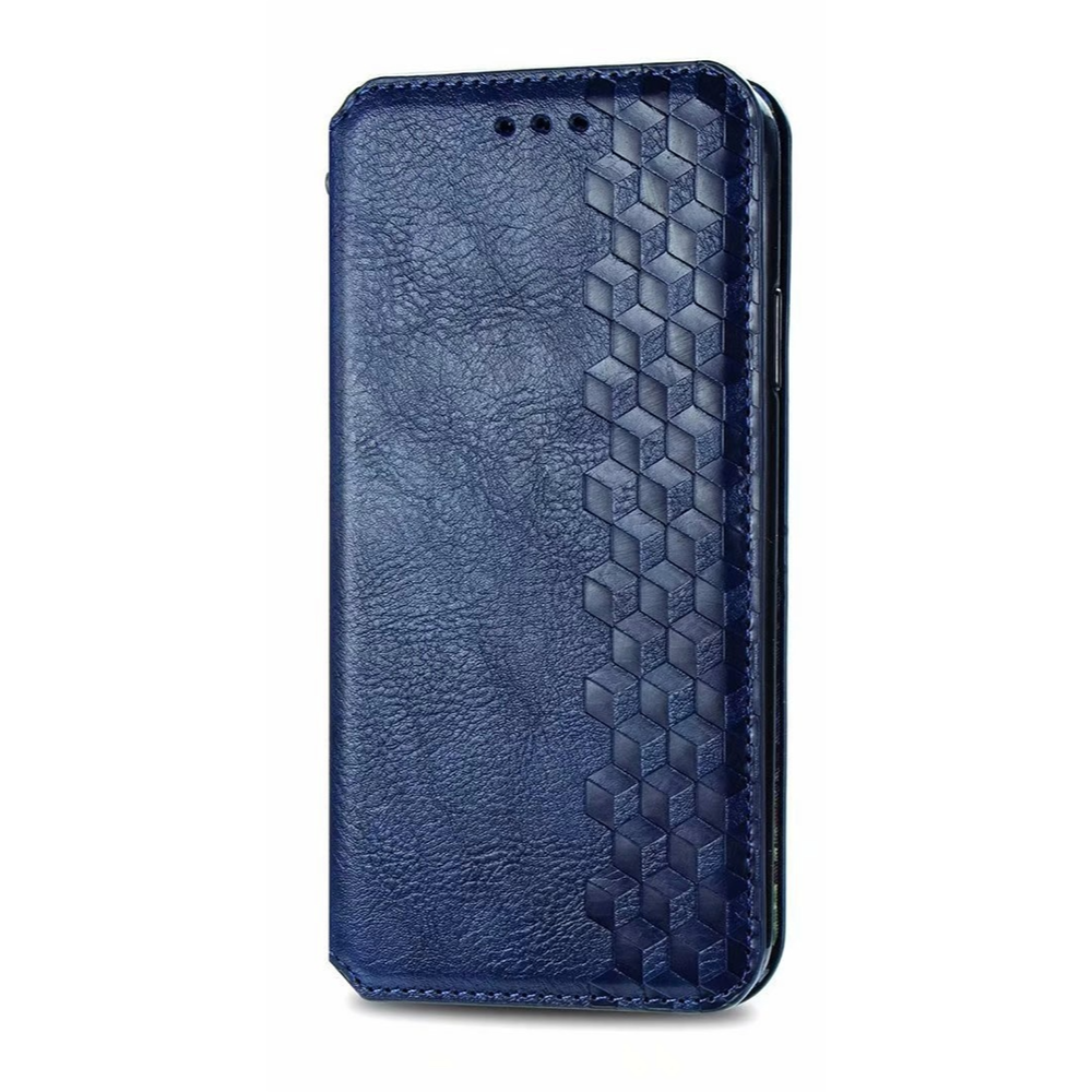 iPhone 16 Pro Max hoesje - Bookcase - Pasjeshouder - Portemonnee - Diamantpatroon - Kunstleer - Blauw