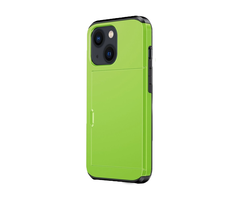 JVS Products iPhone 16 hoesje - Backcover - Hardcase - Pasjeshouder - Portemonnee - Shockproof - TPU - Lichtgroen
