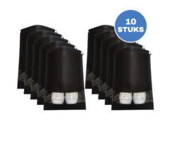 JVS Products Schoenenzakken - 10 Stuks - Schoenentas - Reistas en Opbergtas - Waterafstotend - Travel Organizer - Zwart