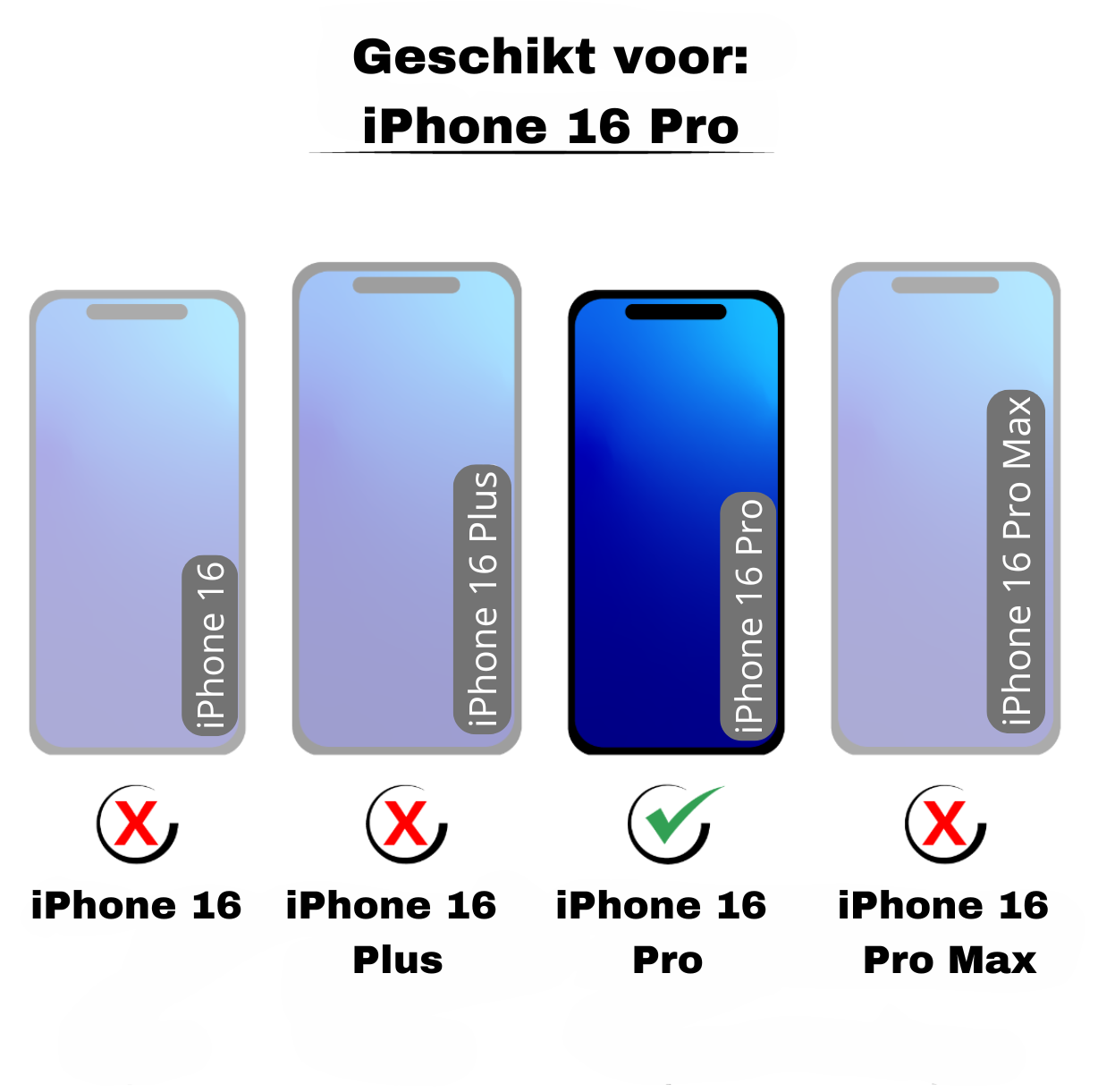 JVS Products iPhone 16 Pro hoesje - Bookcase - Pasjeshouder - Portemonnee - Rits - Kunstleer - Bruin