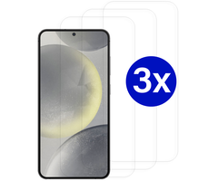 JVS Products Triple Pack - Screenprotector geschikt voor Samsung Galaxy A55 - Tempered Glass - Beschermglas - Glas - 3x Screenprotector - Transparant