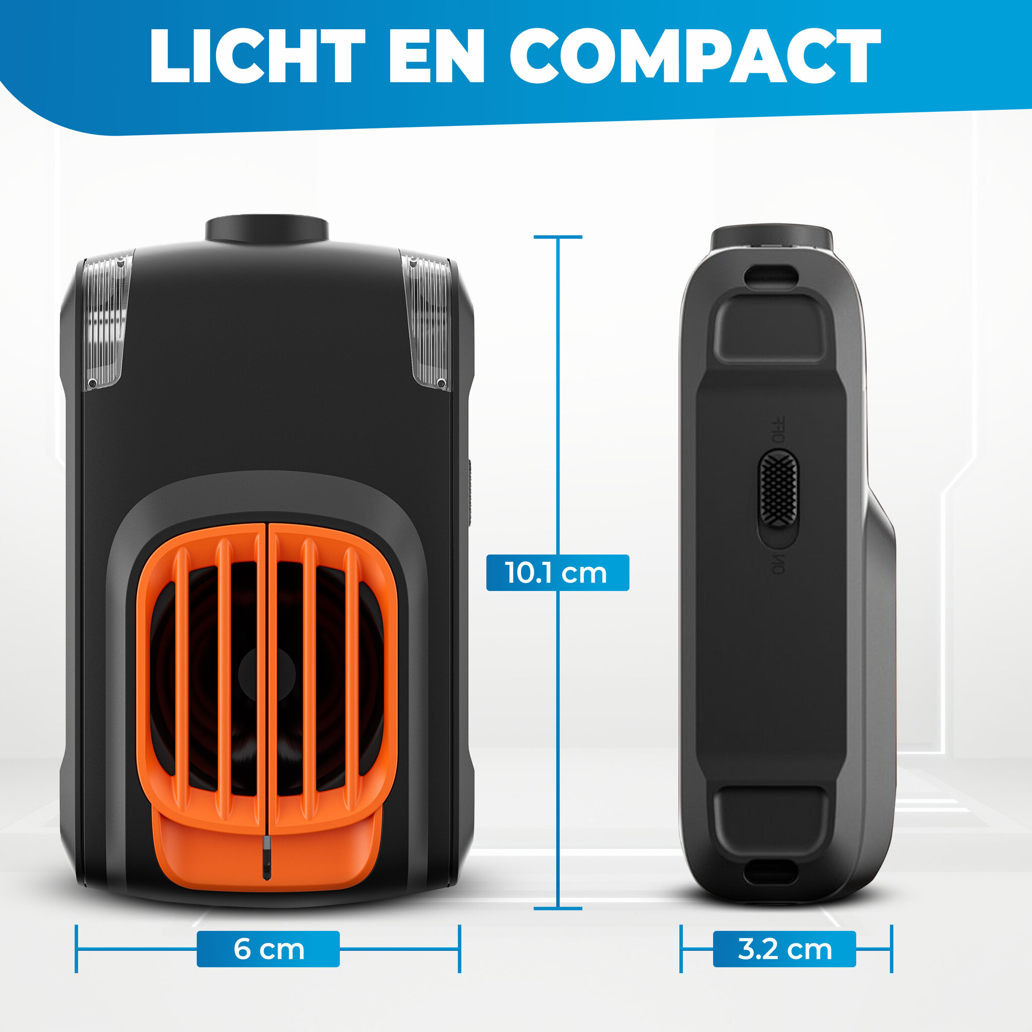 JVS Products Marterverjager - Ongedierteverjager - USB-C - Accu 12V - Steenmarter Verjager - Marterverjager Auto - Diervriendelijk - Binnen en Auto - Ultrasoon en Flitslicht - Zwart