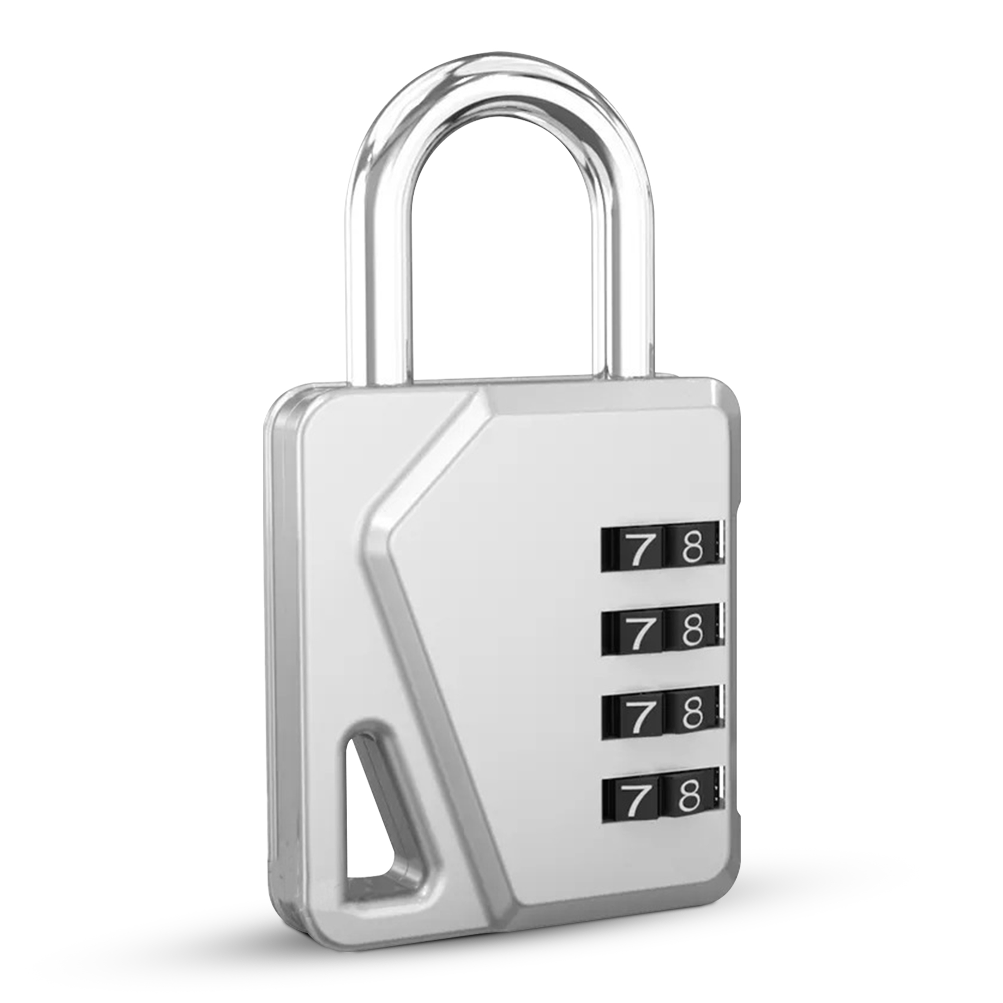 Hangslot - Cijferslot - Hangcijferslot - Met Cijfercode - 85mm - Zilver afbeelding