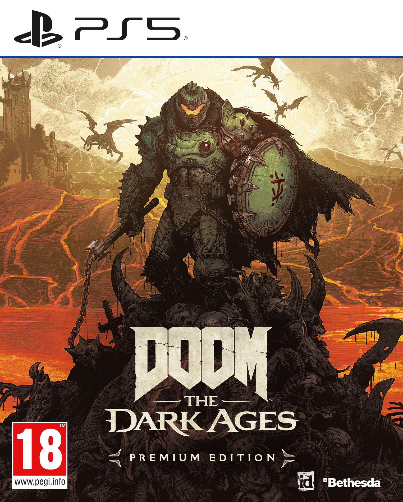 PS5 DOOM: The Dark Ages - Premium Edition + Pre-Order Bonus afbeelding