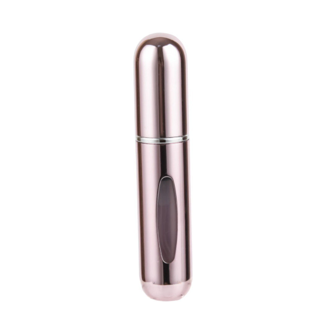 Mini Parfum Flesje - Navulbaar - 5 ml - Reisflesje - Parfumverstuiver - Glanzend Lichtroze afbeelding