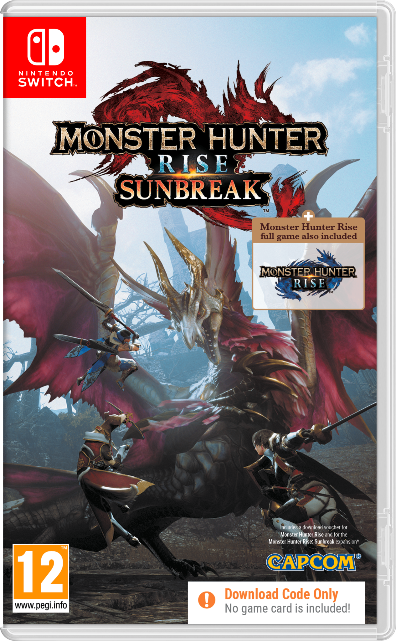 Nintendo Switch Rise + Sunbreak (Code in Box) afbeelding