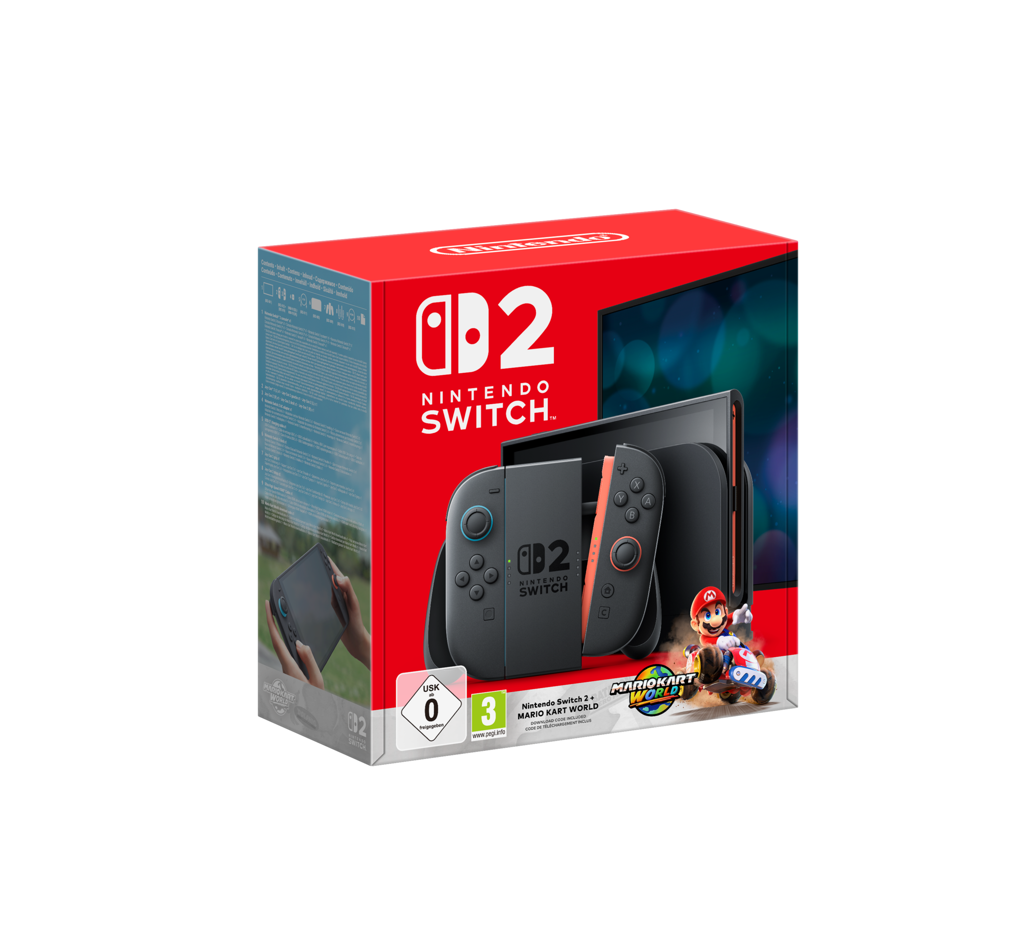 Nintendo Switch 2 Console - Mario Kart: World Bundel - Zwart afbeelding