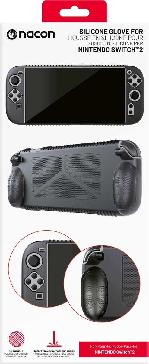 Nacon Nacon Nintendo Switch 2 Siliconen Beschermhoes (Zwart)