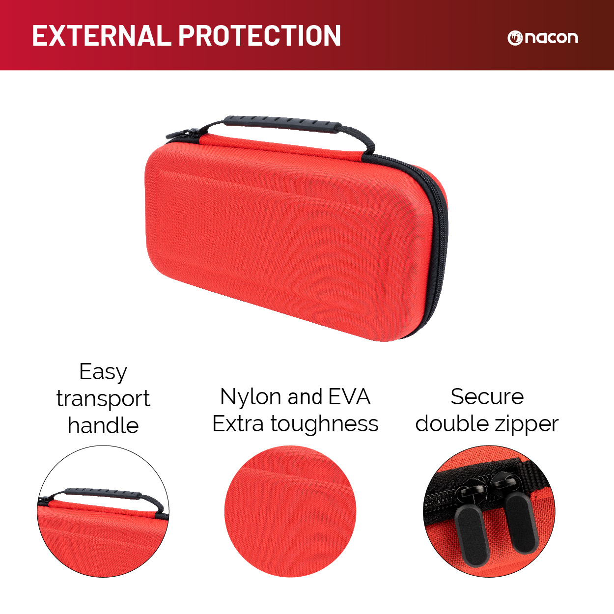 Nacon Nacon Nintendo Switch 2 Beschermhoes (Rood)